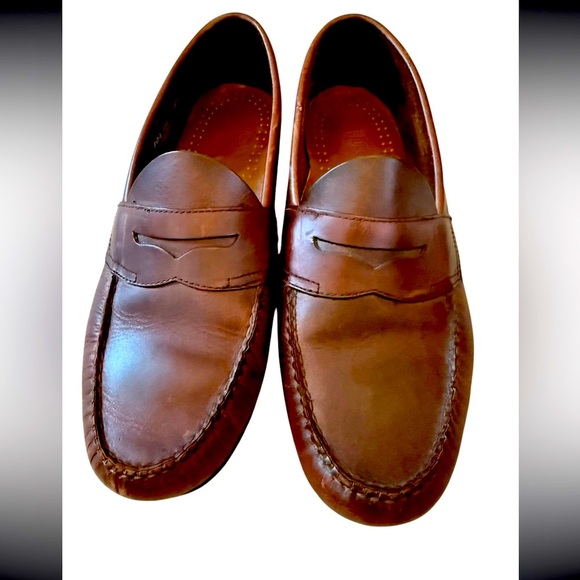G.H. Bass & Co. Weejuns Men’s Penny Loafers Brown Leather Size 10.5 - Picture 1 of 4